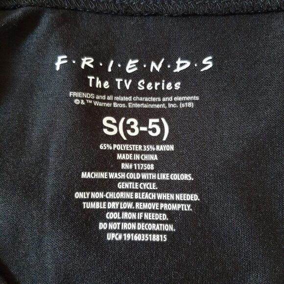FRIENDS TV Series Baseball Tee w/Laces S - Picture 6 of 8